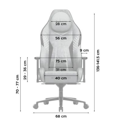 10. Huzaro Force 8.3 Grey Gaming Chair