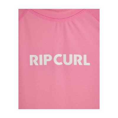 3. Girls' Lycra RIP CURL Classic Surf Ls Rashvest-Girl pink