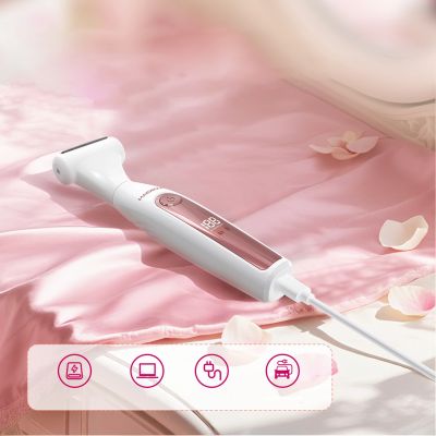 6. MAXGROOM ZC-T18 multifunctional women's trimmer with replaceable tips - white and pink