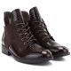 4. Women's patent leather ankle boots, brown, Vinceza HX27-16524
