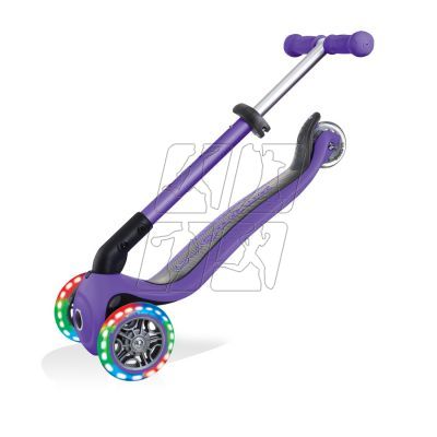 6. 3-wheel scooter Globber Foldable Lights Violet Jr 437-103