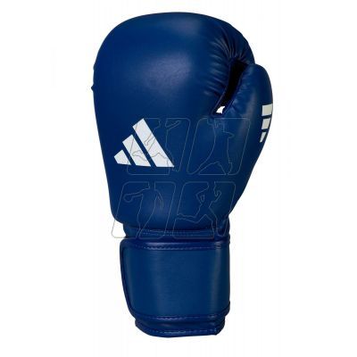 2. adidas Iba Cactus Leather Boxing Gloves ADIIBAG1C-Blue