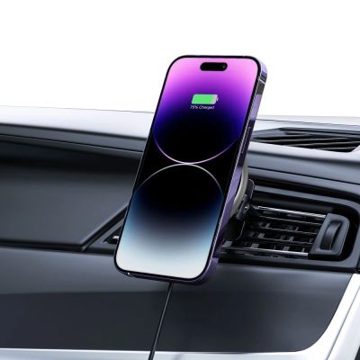 8. Tech-Protect A2 Car Phone Holder with MagSafe 15W Inductive Charger for Air Vent - Black