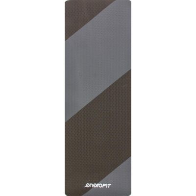 2. ENERO FIT ANTI-SLIP TPE YOGA AND FITNESS MAT, GRAY-BLACK