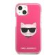 3. Karl Lagerfeld Choupette Head case for iPhone 13 mini - fuchsia