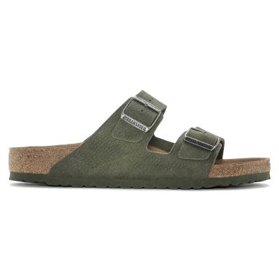 6. Birkenstock Arizona Vegan Microfaser Regular Women's-Men's Desert Dust Thyme Flip-Flops for Wide Feet (1024550)