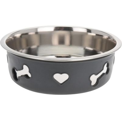 13. DOG AND CAT BOWL STAINLESS STEEL 21x7CM