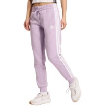 adidas Essentials 3-Stripes Fleece Slim Women's Pants Pink JY3097