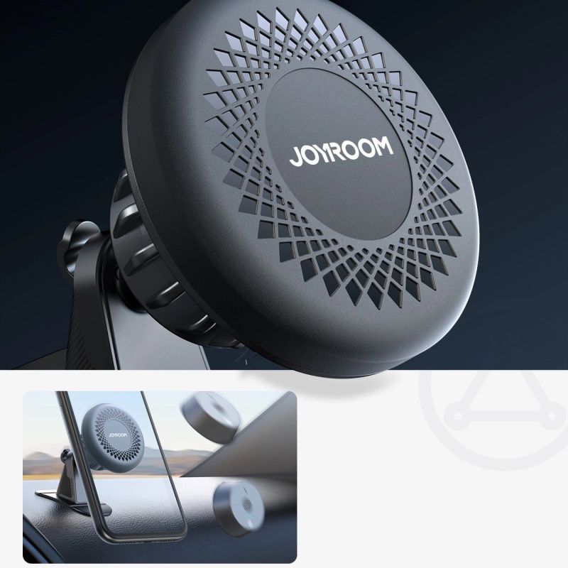 9. Joyroom JR-ZS356 magnetic cockpit phone holder - dark gray