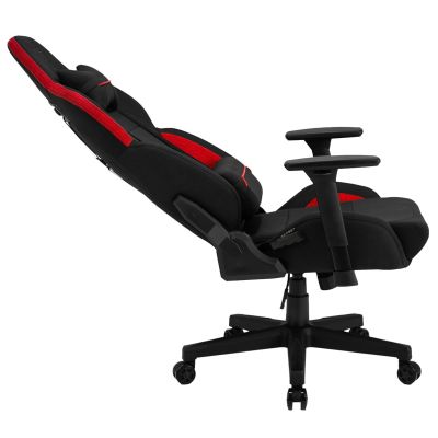 5. SENSE7 Sentinel Gaming Chair Upholstered Seat Black, Red