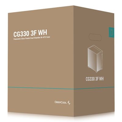 10. DeepCool CG330 3F WH Tower White