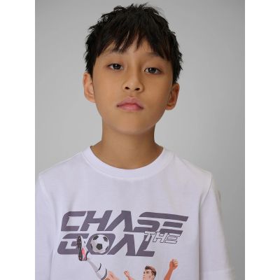 4. Boys' Regular-Fit Graphic T-Shirt 4F 4FJRAW26TTSHM4629-10S