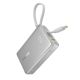 3. Baseus PicoGo 10000mAh 45W Powerbank with Digital Display and Built-in USB-C Cable - Titanium