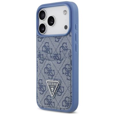 2. Guess 4G Nauble Card Triangle Case for iPhone 18 Pro / 17 Pro – Blue