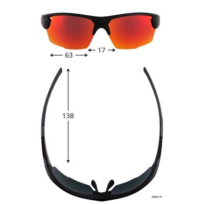 2. GOGGLE FRANK E929-3P brown demi/yellow glasses