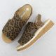 4. Women's beige leopard print platform sandals Rieker 62741-90