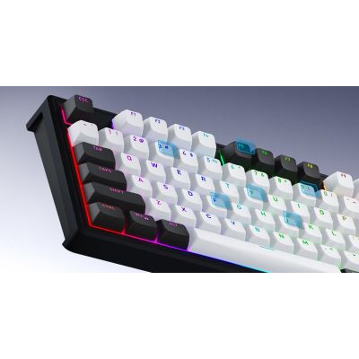 19. HATOR Skyfall Pro Wireless 80 Gaming Keyboard USB + RF Wireless + Bluetooth QWERTY US English Black, Gray