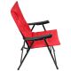 5. FOLDING GARDEN CHAIR 59X66X45/90CM WITH CUSHION RED