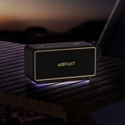 5. Acefast K3 Ultra Wireless Speaker with RGB Backlight Bluetooth 5.4 - Black