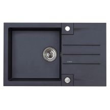 SINK WITH A SIPHON (ROCK 130 91 BLACK