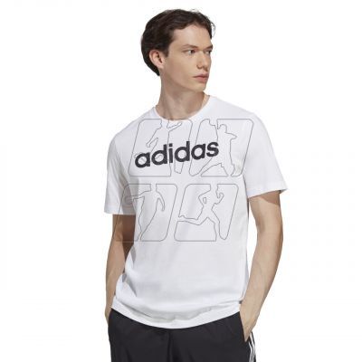 4. adidas Essentials Single Jersey Linear Embroidered Logo Tee M IC9276