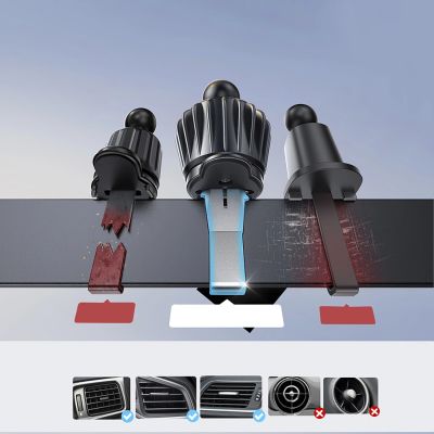 8. Joyroom JR-ZS409 magnetic holder with 15W inductive charger for car air vent - black