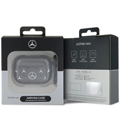 3. Mercedes MEAP8DPMGS AirPods Pro cover black/black Large Star Pattern