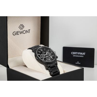8. Men's Watch Giewont Chronograph Sapphire Black GW8510-B2