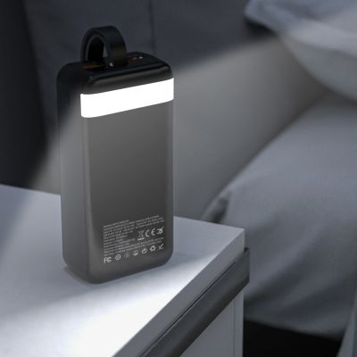 6. Wozinsky W8-W 30000 mAh 30W Powerbank 2x USB-A and USB-C with Flashlight - Black