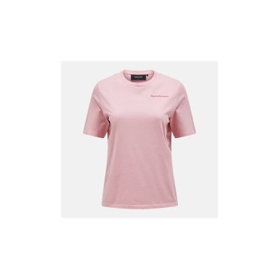 Peak Performance W Original Small Logo Tee Pink