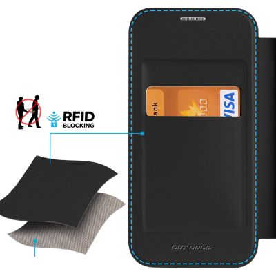 13. Dux Ducis Skin X Pro case for Samsung S24+ with magnetic ring and flap - black