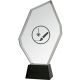 3. Engraved glass trophy with case + paint filling