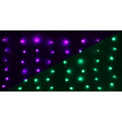 45. CHRISTMAS TREE LIGHTS LIGHT CURTAIN OUTSIDE/INTERNAL 240 LED 600X60CM WITH REMOTE CONTROL RGB COLOR