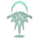 73. Meteor Marven pink/mint bicycle helmet
