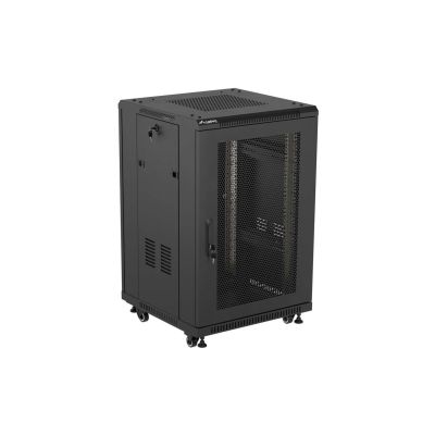16. LANBERG FLOOR CABINET 18U 600X600 BLACK