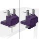 4. Arozzi AZ-ALZARE-NEO-DUO-PP Monitor Holder/Stand 81.3 cm (32") Desk Purple