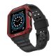 2. Protect Strap Band for Apple Watch 38/40/41mm Armored Case Strap - Black, Red