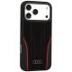 2. Audi R8 Genuine Leather MagSafe Case for iPhone 18 Pro Max / 17 Pro Max - Black and Red