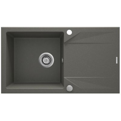 DEANTE EVORA 1-BOWL KITCHEN SINK WITH DRAINER 78X44 CM ANTHRACITE METALLIC ZQJ_T113
