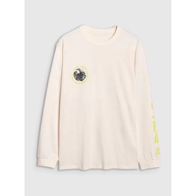 6. Men's longsleeve regular with print 4F 4FWSS25TLONM392-11S