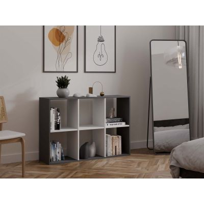 8. MALAX SHELVING 2X3 ANTHRACITE/WHITE
