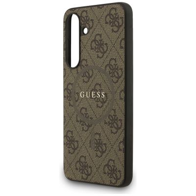 6. Guess 4G Ring Classic Logo MagSafe case for Samsung Galaxy S25 FE - brown