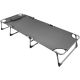 3. FOLDING CAMPING BED, 3-POSITION, 188 X 73 X 28 CM, DARK GREY