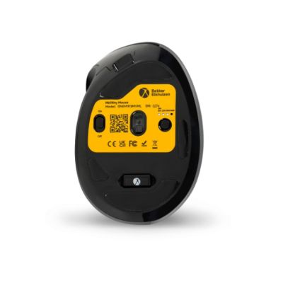 8. BakkerElkhuizen MidWay Mouse Office Left Side RF Wireless + Bluetooth + USB Type-C Optical 2400 DPI