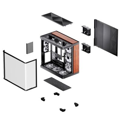 18. Jonsbo TK-4 Wood Tower Black, Wood