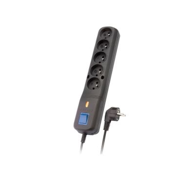 Lestar LV 530W surge protector 3.0m (5 x VDE; 10 A; 3m; black)