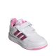 2. Adidas Tensaur Sport 3.0 kids' shoes white and pink JQ1844
