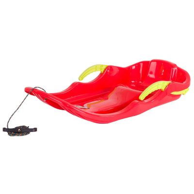 4. PLASTIC SLED WITH BRAKES RACE S RED