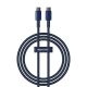 Baseus Tungsten Gold USB-C / USB-C 100W Cable 1m - Navy Blue