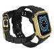 3. Protect Strap Band for Apple Watch 38/40/41mm Armored Case Strap - Black, Gold